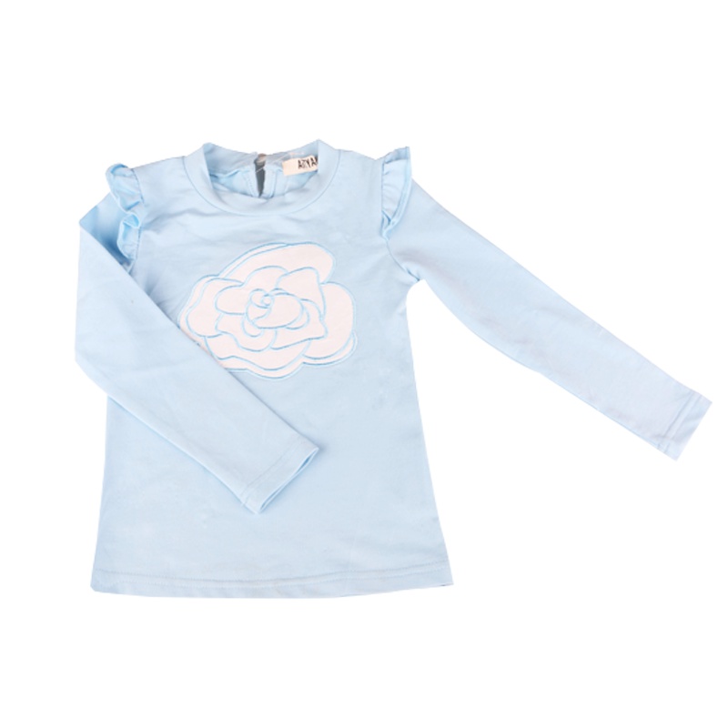 环保天然纯棉触感舒适经典圆领上衣珍珠纽扣卫衣长袖针织打底衫日本婴童服饰品牌aityaku人体工学3D设计修身合体新潮款