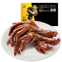 [周黑鸭_锁鲜]气调盒装卤鸭掌245g*3 武汉特产休闲零食鸭肉类卤味小吃