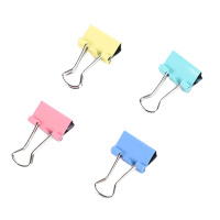 正彩(ZNCI)60只15mm彩色长尾票夹金属票据夹燕尾夹铁夹子办公用品小号 2606