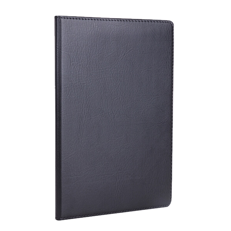 得力 7900 16K 80张大号商务经典皮面本 办公会议记事本笔记本子文具 黑