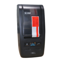 百刻 S100 标签打印机黑色便携式蓝牙热转移台 (单位:件)