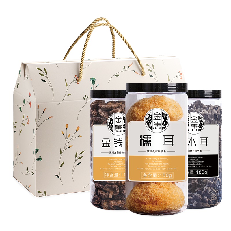 金唐（KTANG)伴手礼 伴手礼（二）440g 礼盒 糯耳 金钱菇 黑木耳 员工福利 送礼