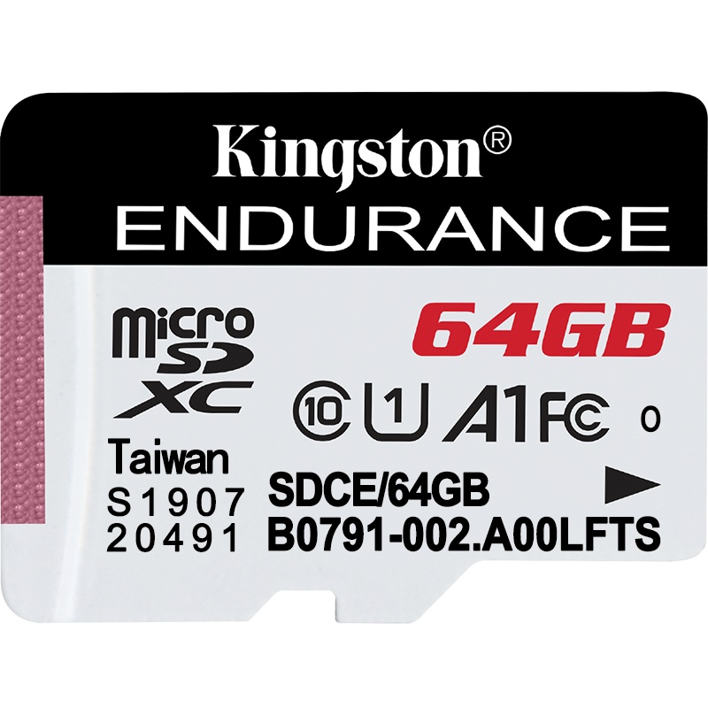 金士顿(Kingston)64GB 读速95MB/s U1 A1 TF 内存卡 行车记录仪&家庭监控摄像专用存储卡