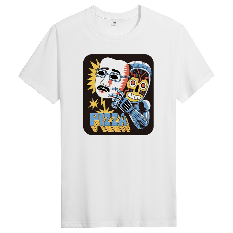 纯棉短袖t恤男士春夏季休闲青年时尚修身圆领上衣 DT11240