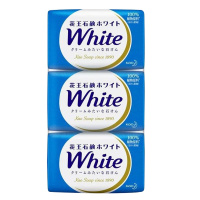 KAO 花王 WHITE 天然植物香皂 85G*3 优雅芳香 香皂