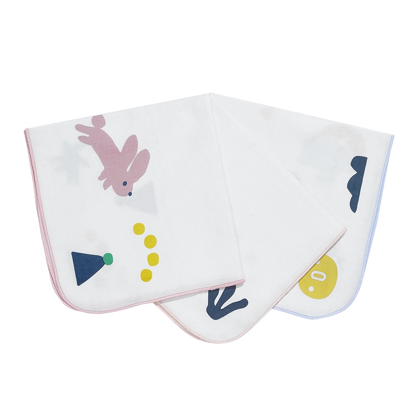 babycare口水巾婴儿纱布毛巾洗脸纯棉超软新生儿童宝宝全棉纱巾手帕小方巾