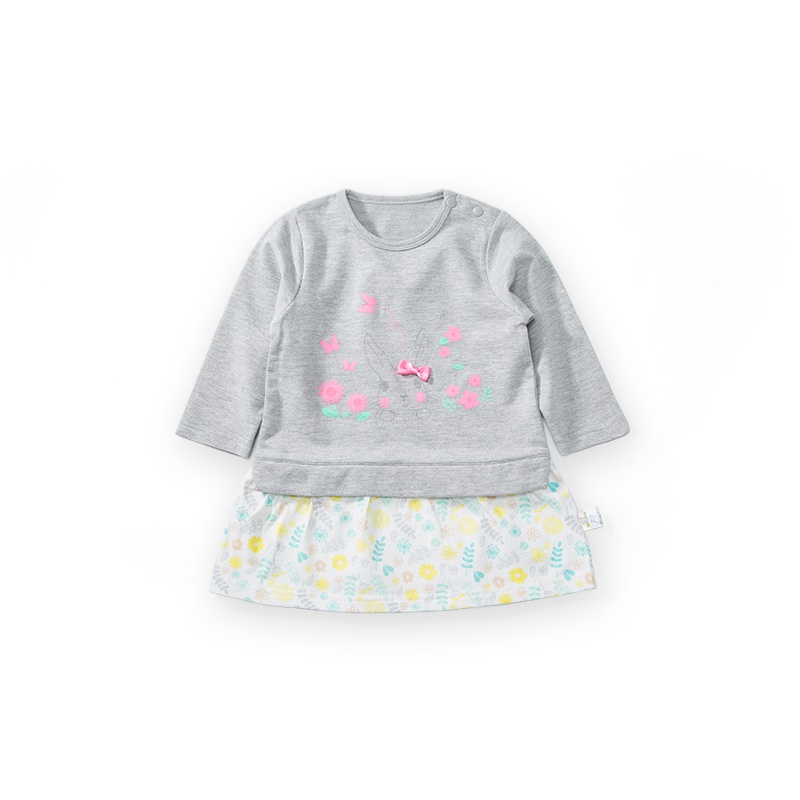 优简(BEST JANE)女童长袖裙春季0—3岁婴儿公主裙春夏儿童洋气女宝宝裙子