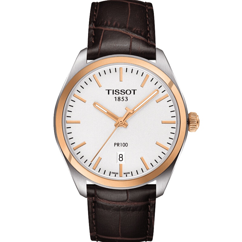 天梭(TISSOT)手表 时尚商务石英男表男士腕表