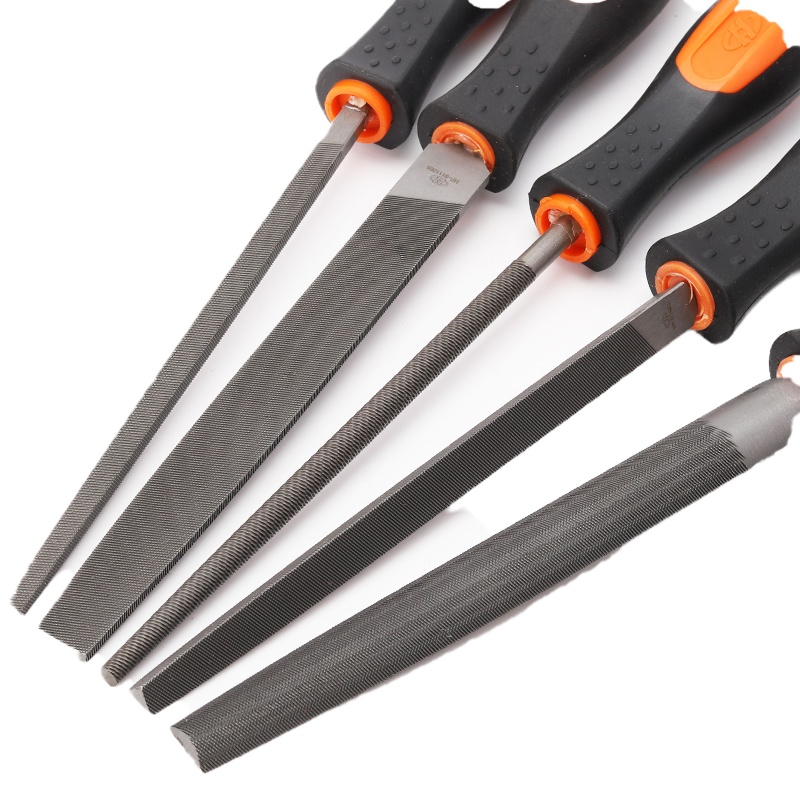 华丰巨箭(HUAFENG BIG ARROW)国际款中齿半圆锉(双色套柄)HF-6112206G/5支