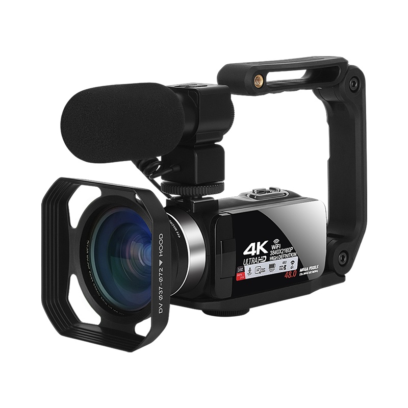 KOMERY2.7K高清数码摄像机自拍直播录像机无线WIFI/APP红外夜视遥控DV拍视频段子相机套餐五