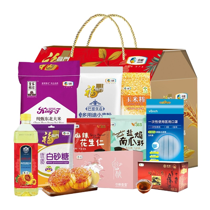 中粮 米面粮油五谷杂粮 套餐 C款198型4261g+900ml