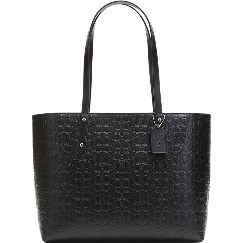 COACH 蔻驰 奢侈品 女士专柜款皮革托特包手提单肩包 69652I