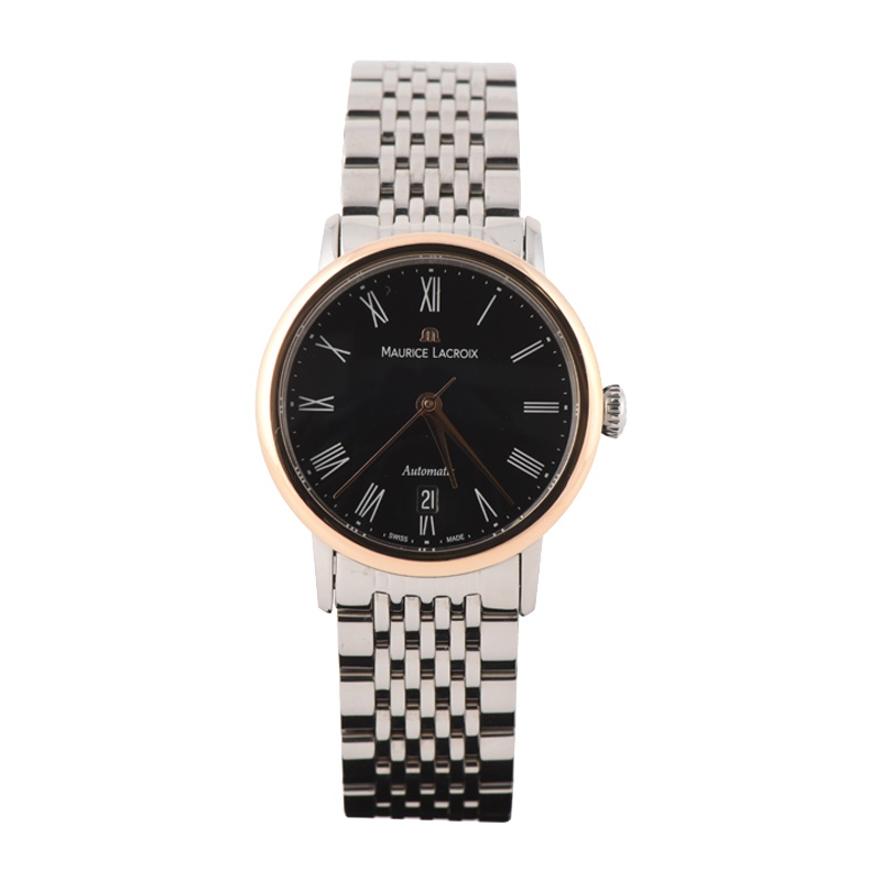 MAURICELACROIX艾美女士黑盘间金日历自动机械表10012124
