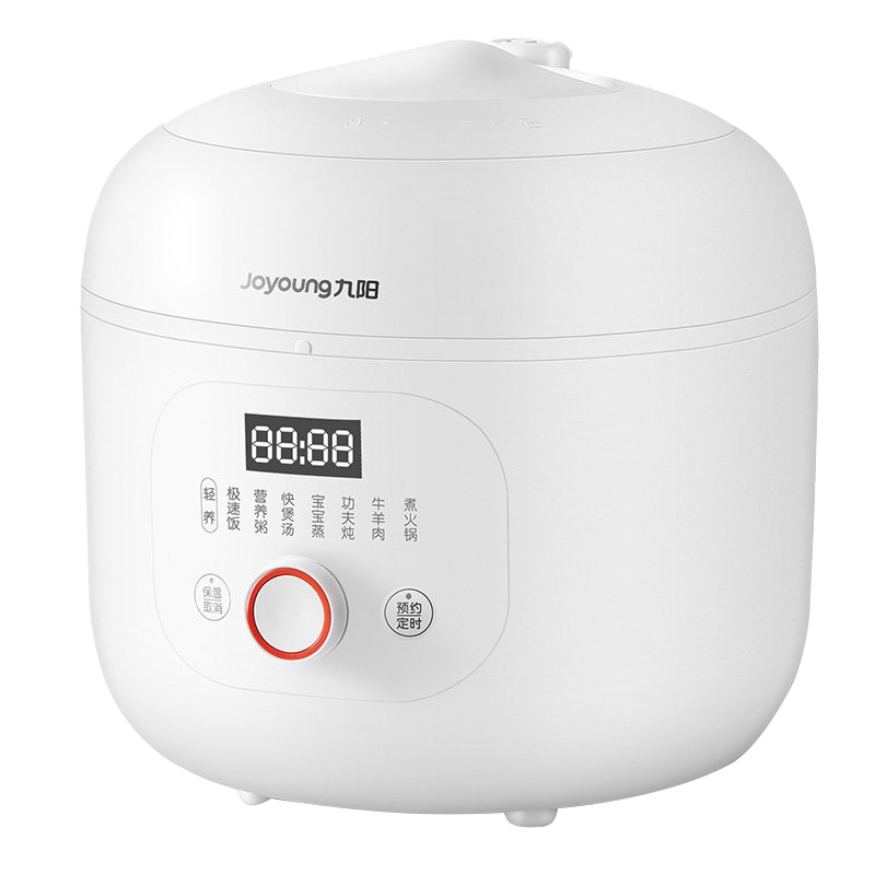 九阳（Joyoung）电压力锅JYY-20M7 黄晶内胆 八段调压可预约定时 智能三种口感 底盘加热 高压锅2L1-3人