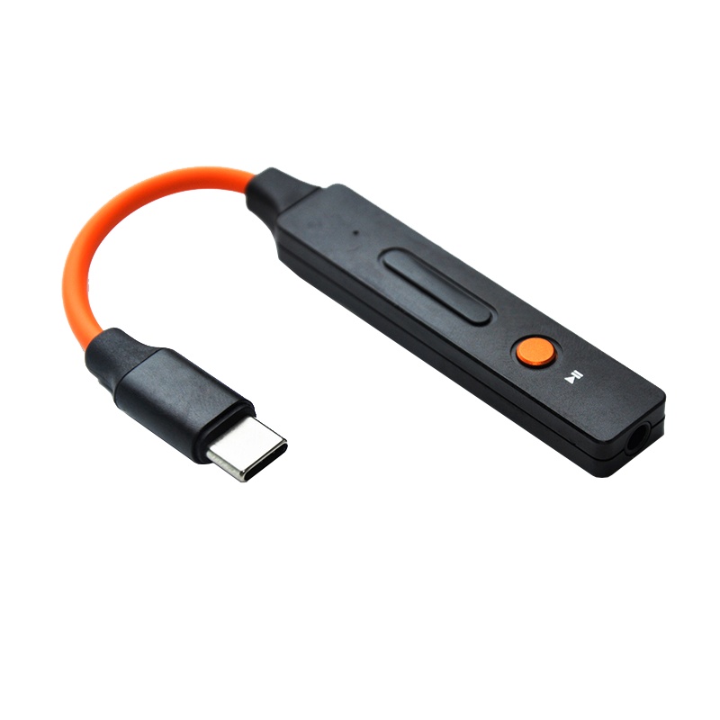 乂度(XDuoo)Link Type-c高清数字便携安卓手机解码耳放线手机解码线 黑色机身 橙色线材