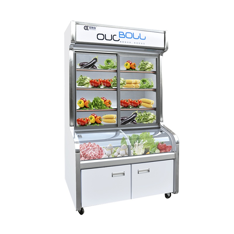 欧驰宝(OUCBOLL)1.2米麻辣烫大容量深底蔬菜串串商用冷藏冷冻三温食品保鲜点菜展示柜