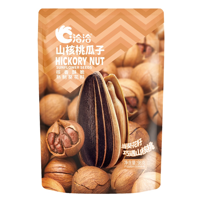 洽洽山核桃味瓜子恰恰葵花籽坚果炒货休闲零食98g
