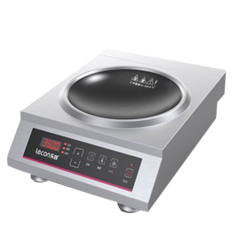 乐创(lecon)电磁炉LC-SY350A凹面按键式商用电磁炉3500W大功率饭店厨房爆炒烧水多功能炒菜火锅电磁灶