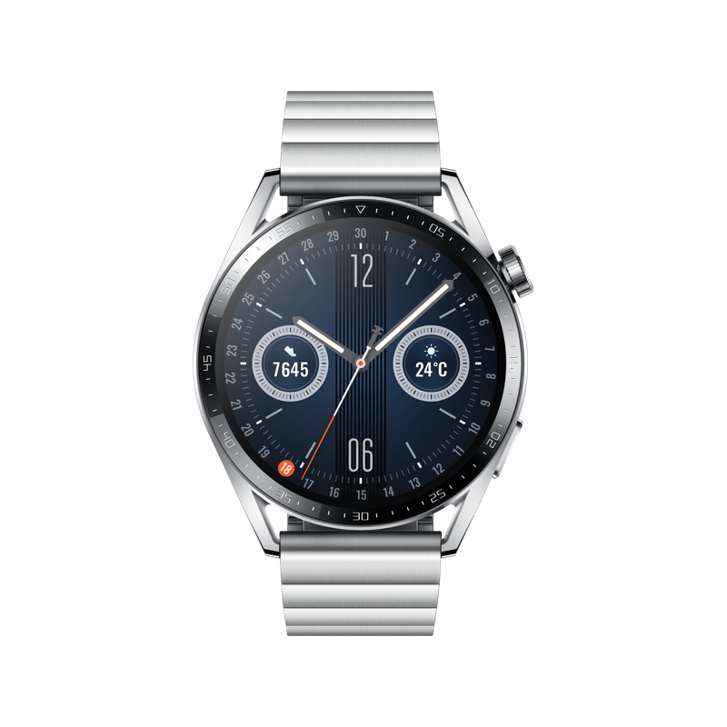 华为/HUAWEI WATCH GT 3 46mm 尊享款 不锈钢金属表带 智能手表 运动手表 心脏健康 血氧检测 两周强劲续航 蓝牙通话 无线充电 NFC公交门禁