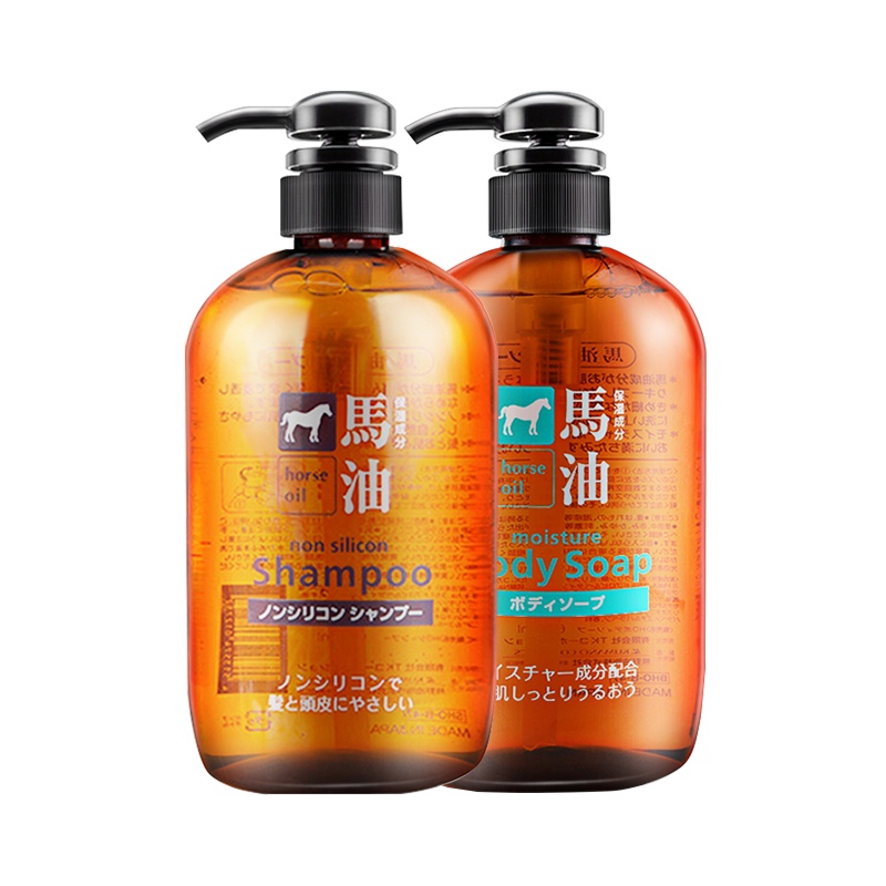 咖思美日本熊野马油护发素600ml 修复润发护理