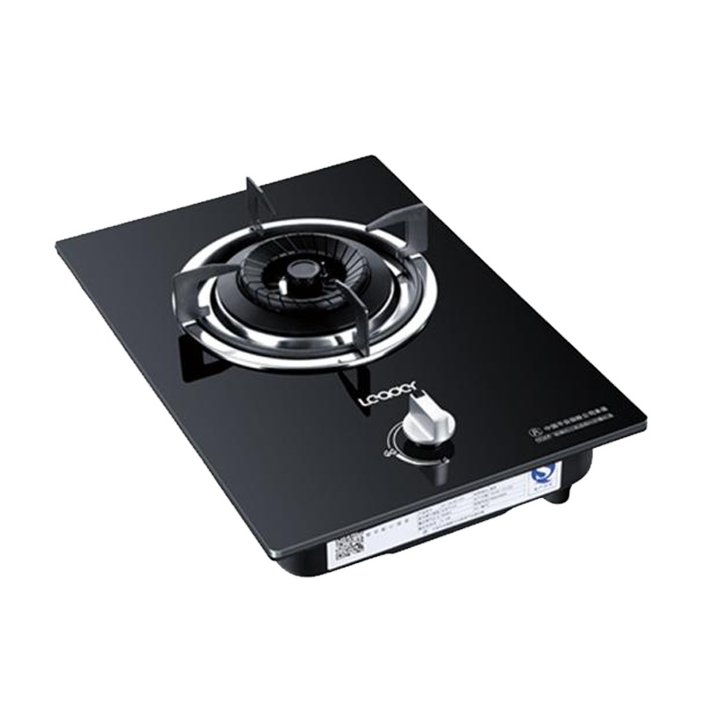 统帅(Leader)海尔出品4.1KW燃气灶具JZT-LQ13G(12T)防爆钢化玻璃,台嵌两用式,单眼灶,家用天然气灶