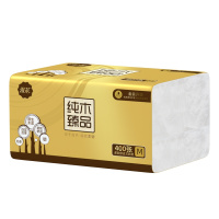 漫花 金装6包 400张100抽/包 4层加厚 家用纸巾抽纸 原木卫生纸纸抽