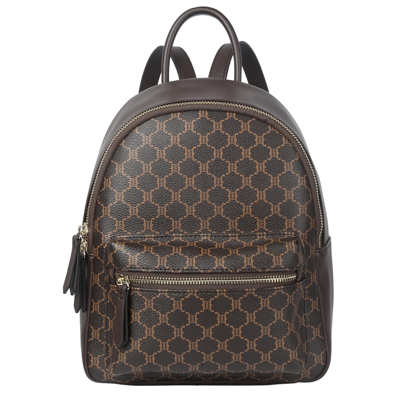 啄木鸟背包女新款包包百搭大容量书包女大学生双肩包ins女潮经典老花