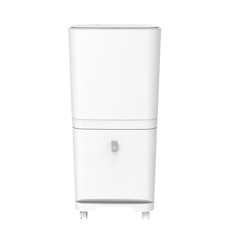 TOWNEW/拓牛家用分类垃圾桶厨房创意大号简约双层带盖干湿垃圾箱