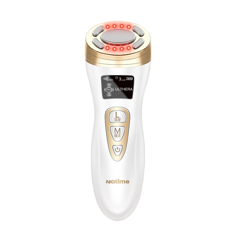 notime超声童颜机射频美容刀法令纹神器家用脸部提拉紧致按摩仪器 限量梦幻白色 1803