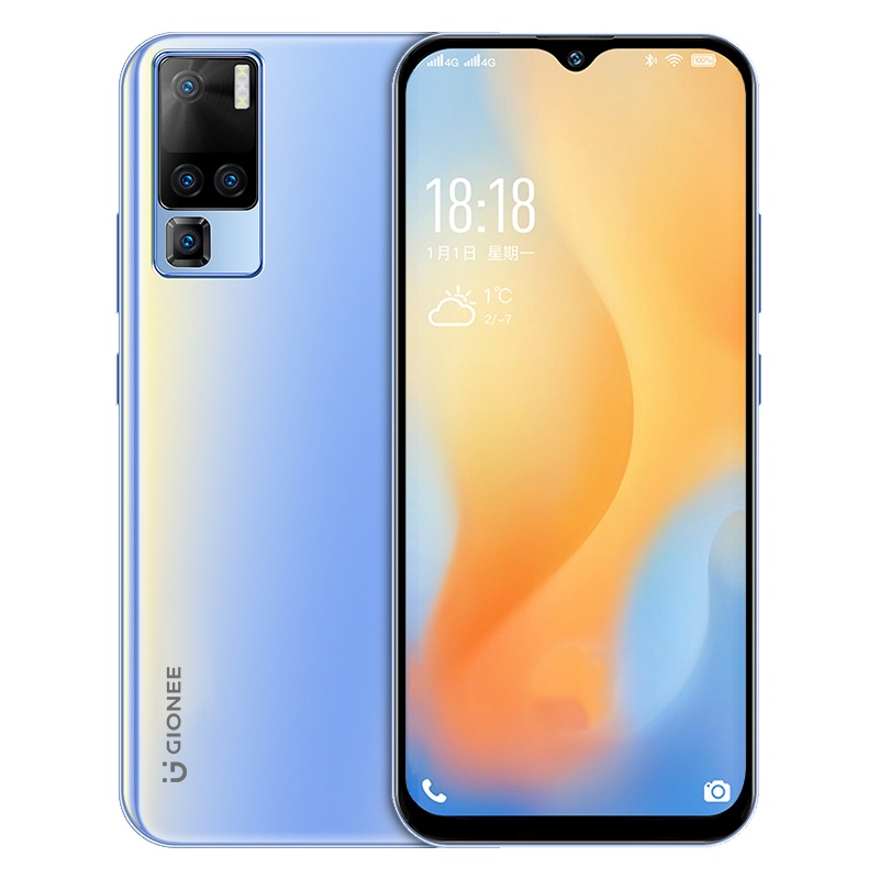 金立 Gionee X50 6GB+64GB 碧海蓝 3900mAh大电池 后置单摄 6.5英寸水滴屏 微信8开 全网通4G 非5G手机