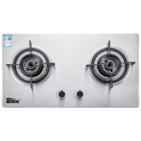 爱贝尔JZY-M家用嵌入式双灶燃气灶 不锈钢纯铜款液化气 大火力 台嵌两用 带熄保 自行安装