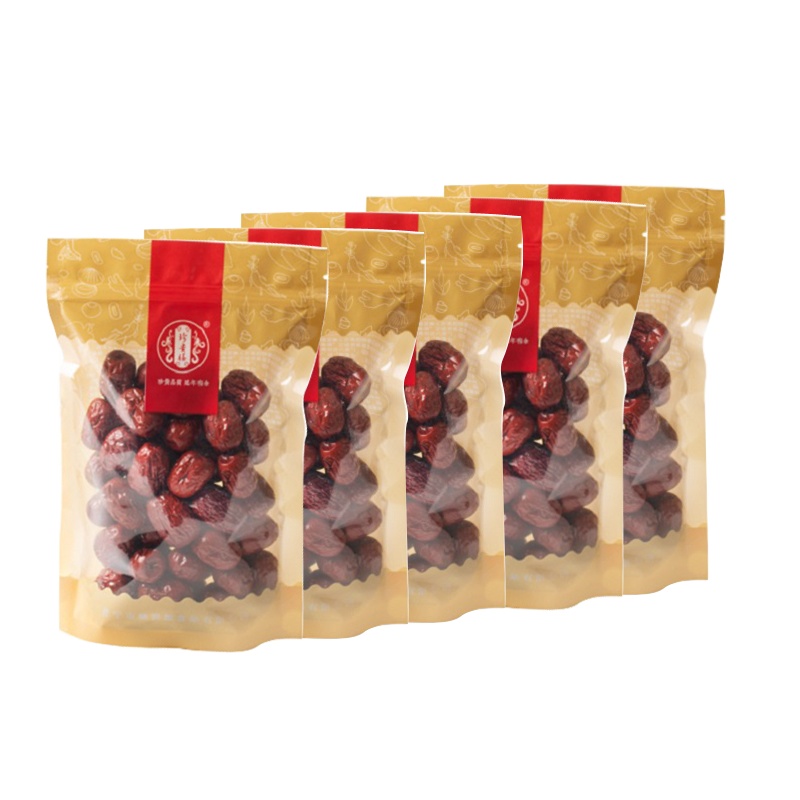 珍贵膳 新疆和田大红枣(5袋/5斤)免洗干货 新疆大个红枣 香酥零食大枣 新鲜特选大红枣子