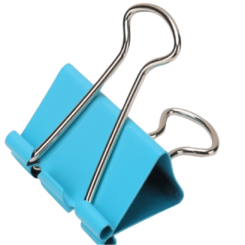 得力(deli) 彩色长尾夹大号小号文件夹办公文具用品 彩色32mm(24只/桶装) 8553ES