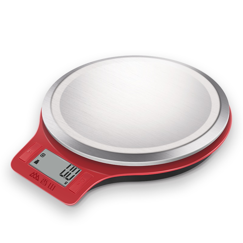 香山 EK813 电子厨房秤烘培精准珠宝小秤迷你食物克称0.1g高精准 红色