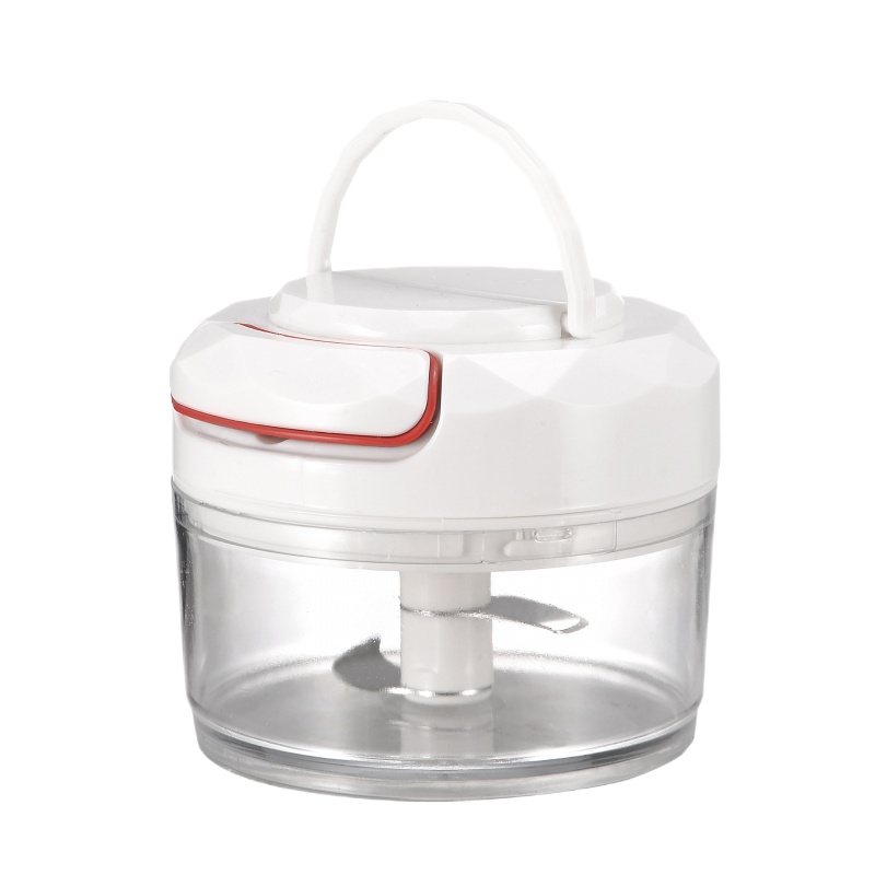 拉蒜压蒜器碎蒜捣蒜泥蒜蓉搅蒜器切蒜绞蒜机厨房迷你手动电动 敬平 钻石白款有提手+备用刀片研磨碗(碎物器)