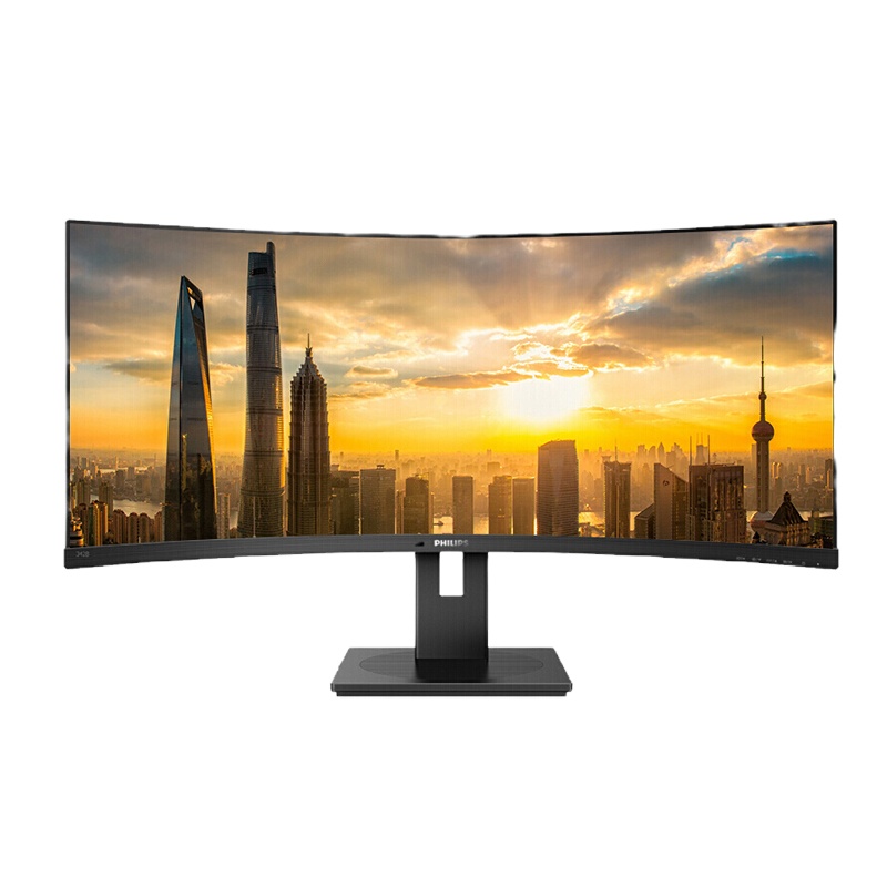飞利浦 34英寸 21:9带鱼屏 1500R曲率 75Hz刷新率 多视窗技术 升降水平旋转 商用显示器342B1C