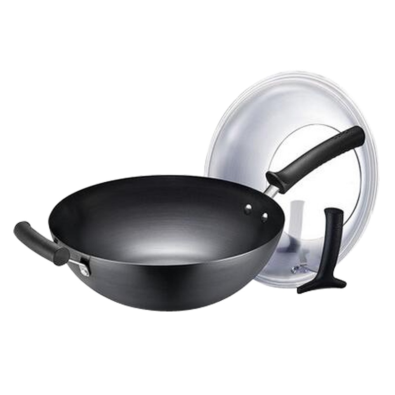 苏泊尔(SUPOR)臻铁真不锈炒锅 家用炒锅炒菜锅铁锅不生锈可立锅盖 不挑灶锅具 FC32U5 32cm