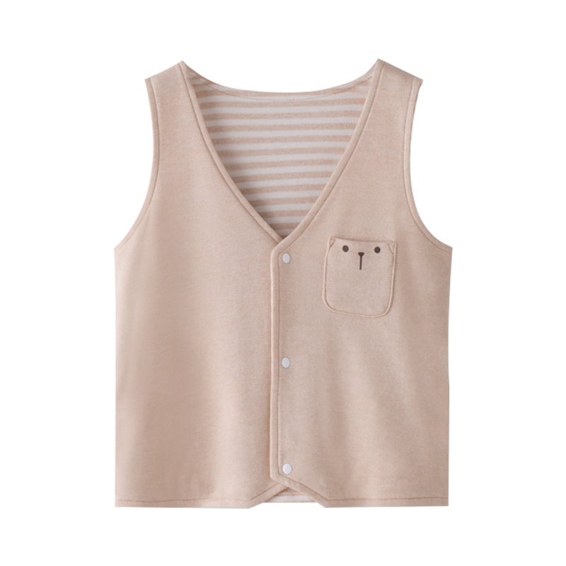 嫚熙(EMXEE)婴儿背心儿春夏马甲夹棉保暖加厚坎肩衣服