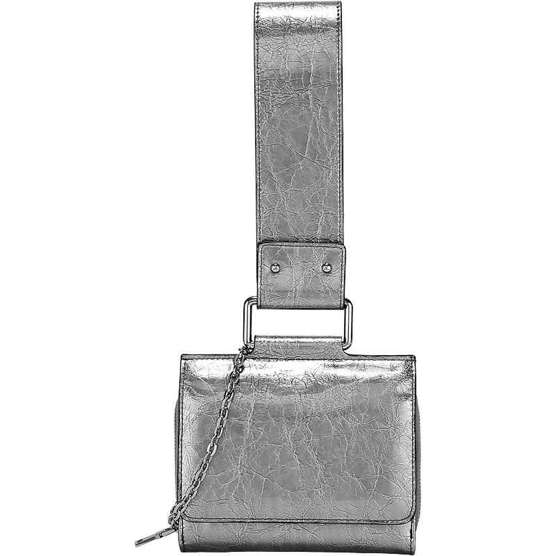 高级感网红小包包2019新款洋气质感斜挎包ins潮个性金属色手拎包