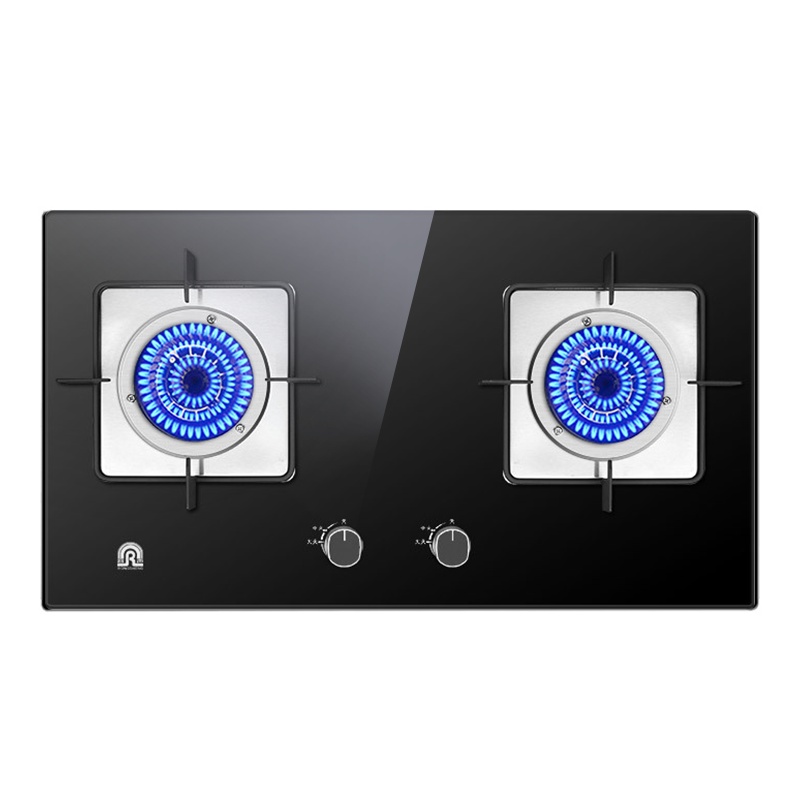 容声(RONGSHENG)燃气灶煤气灶双灶嵌入式灶具猛火灶台4.2KW大火力一级能效钢化玻璃JZT-QP05-T天然气