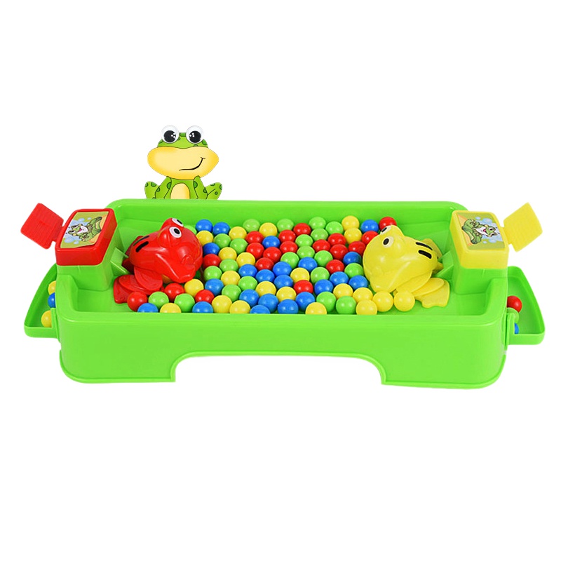 抖音同款益智亲子互动游戏玩具两人只青蛙吃豆送48颗豆吞珠桌面早教儿童玩具3-6岁