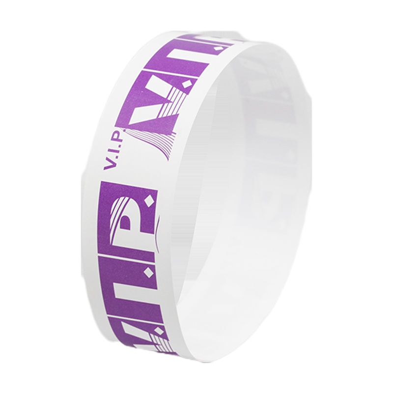 手环定制 合成纸一次性手环二维码识别手腕带上儿童乐园游乐场门票 700份（定制品）