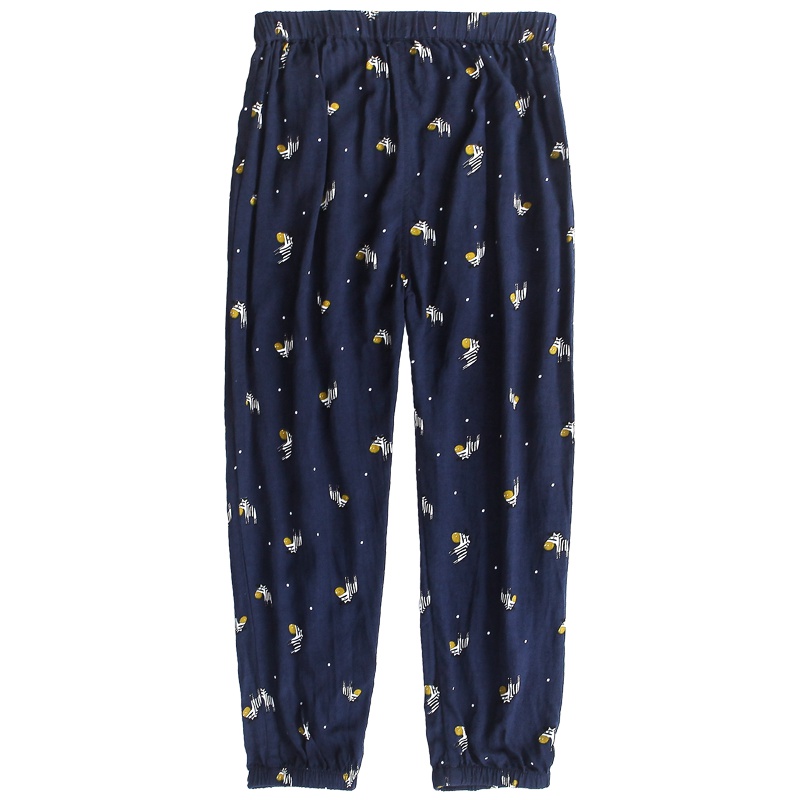 小红豆女童防蚊裤男童裤子夏季薄款儿童灯笼裤宝宝绵绸休闲裤长裤