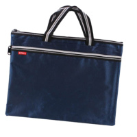 定制防水帆布手提文件袋A4公文包牛津拉链袋印刷logo(含印字)