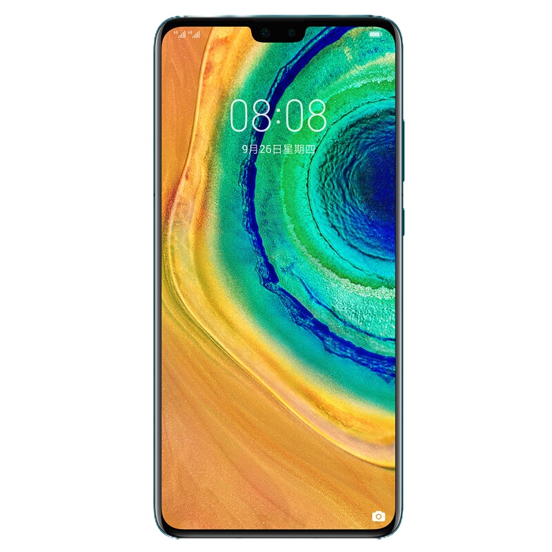 华为 HUAWEI Mate 30 麒麟990旗舰芯片4000万超感光徕卡影像屏内指纹8G+128GB翡冷翠4G全网通