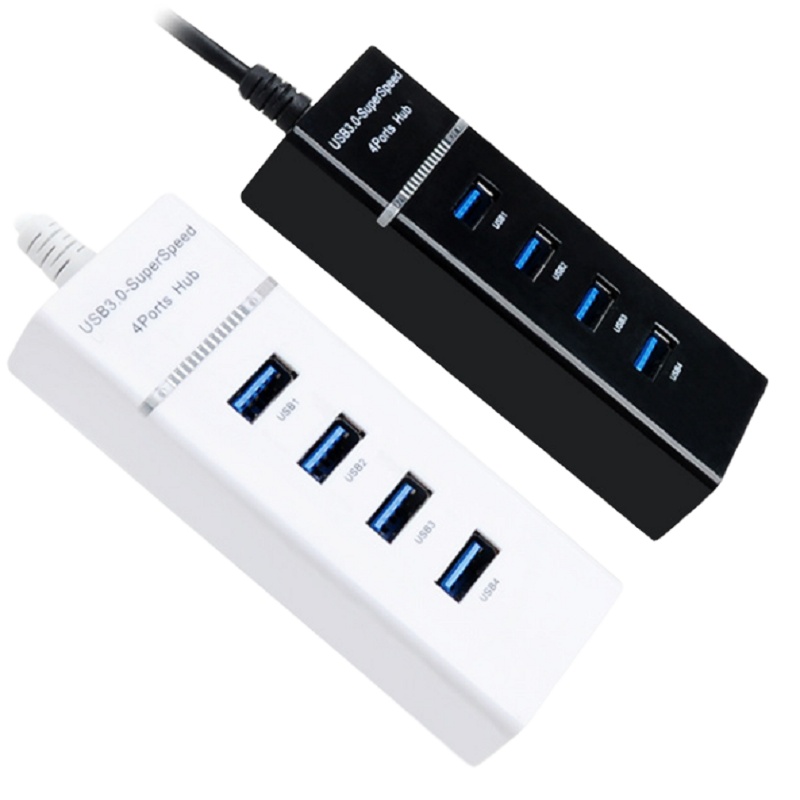 usb3.0转usb3.04口高速分线转换集线器一拖四笔记本多功能usb扩展 1.2米长
