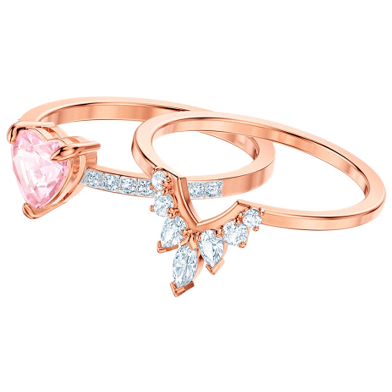 [专柜经典款]SWAROVSKI 施华洛世奇浪漫双环 FURTHER 项链女锁骨链女专柜同款时尚饰品女友5240525