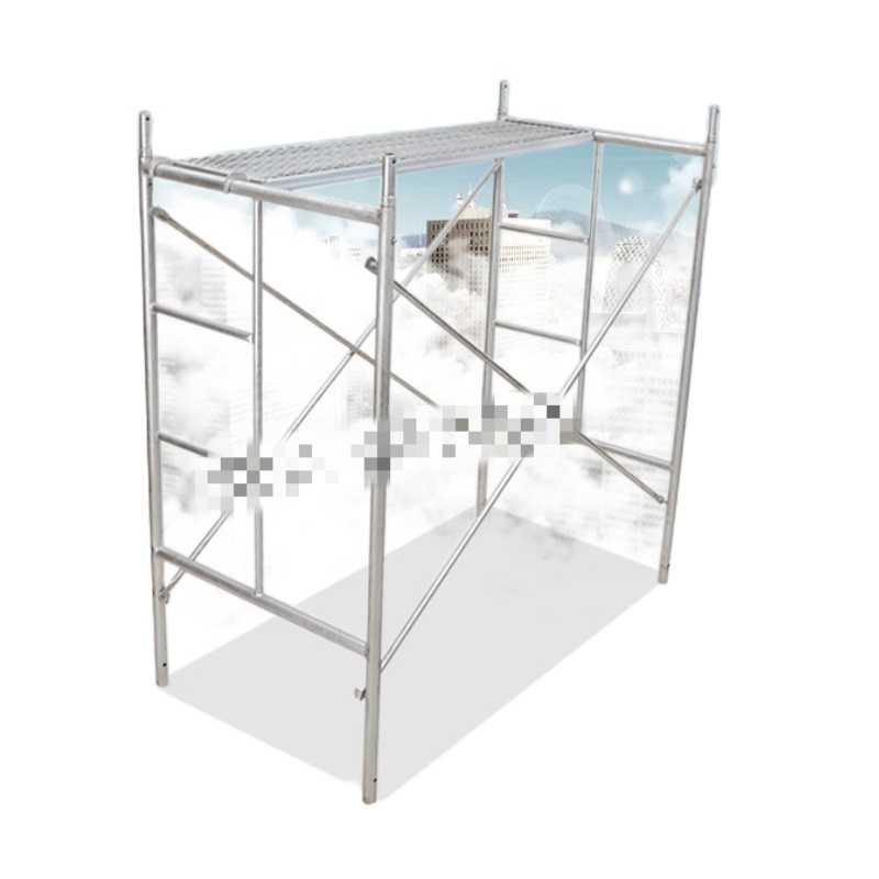 加厚脚手架 主架热镀锌 包含2片架子2片拉杆1个脚踏4个定位销和4个开口销 1.8*0.95*1.7m