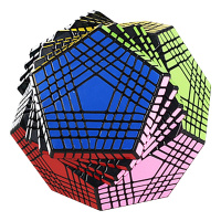 圣手7119A九阶五魔方 高难度异形魔方 9阶5魔方益智玩具 儿童小孩减压魔方玩具 黑色