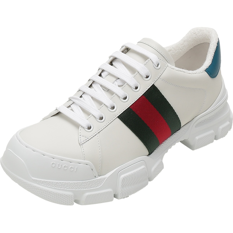 GUCCI 古驰 男士 皮革系带休闲鞋运动鞋 624701 0FI60